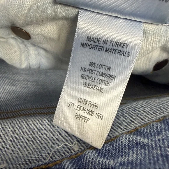AGOLDE Harper Crop Straight Leg Hassle Jeans